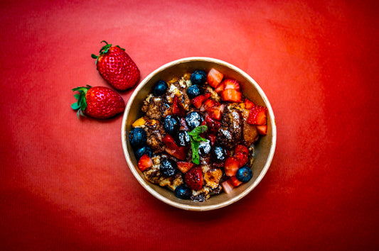 Berries & Chocolate Sauce Bowl